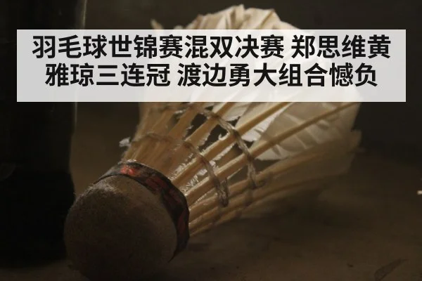 羽毛球世锦赛混双决赛 郑思维黄雅琼三连冠 渡边勇大组合憾负
